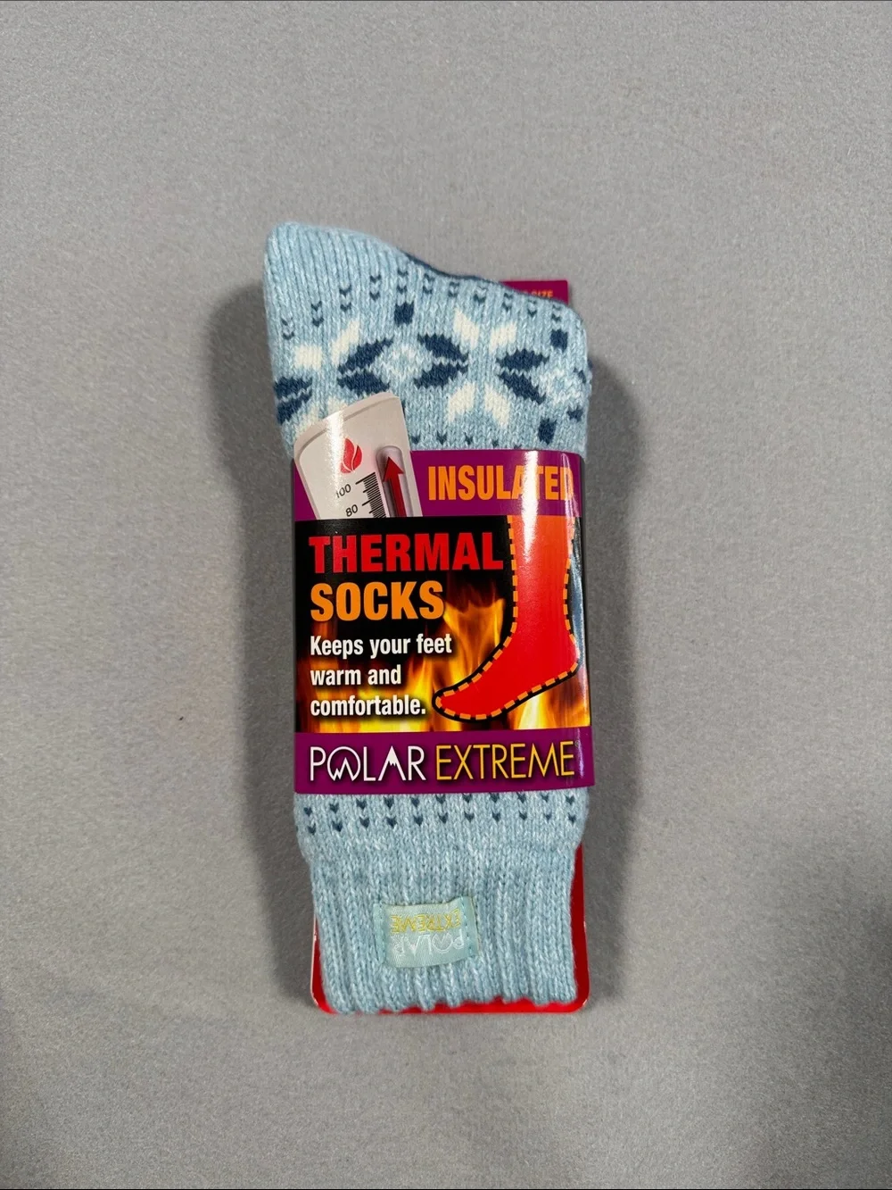 Polar Extreme Insulated Thermal Socks - Light Blue